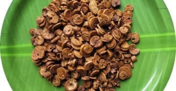 Palmyra Sprout Tuber Jaggery Flakes | கருப்பட்டி ஒடியல்